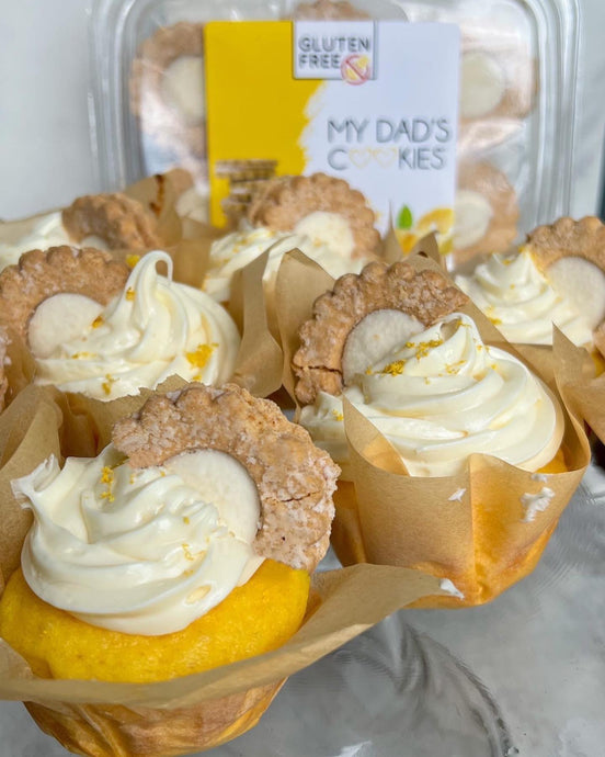 Lemon Burst (Linzer) Cupcakes